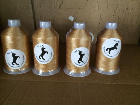 Leather Clothes Sewing 100% Polyester Spun Yarn Wear Resistant Excellent Flexibility