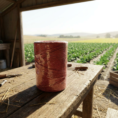 Recyclable Fibrillated PP Twine For Agricultural Plant Tying