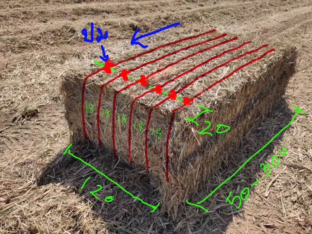 High UV Stabilized Hay Baler Twine 19.85LB/9kg Knot Strength 440LBS 276KGF